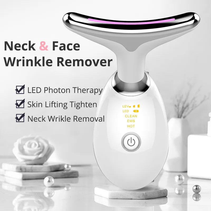 7-in-1 LED Wrinkle Remover & Face Lifting Massager