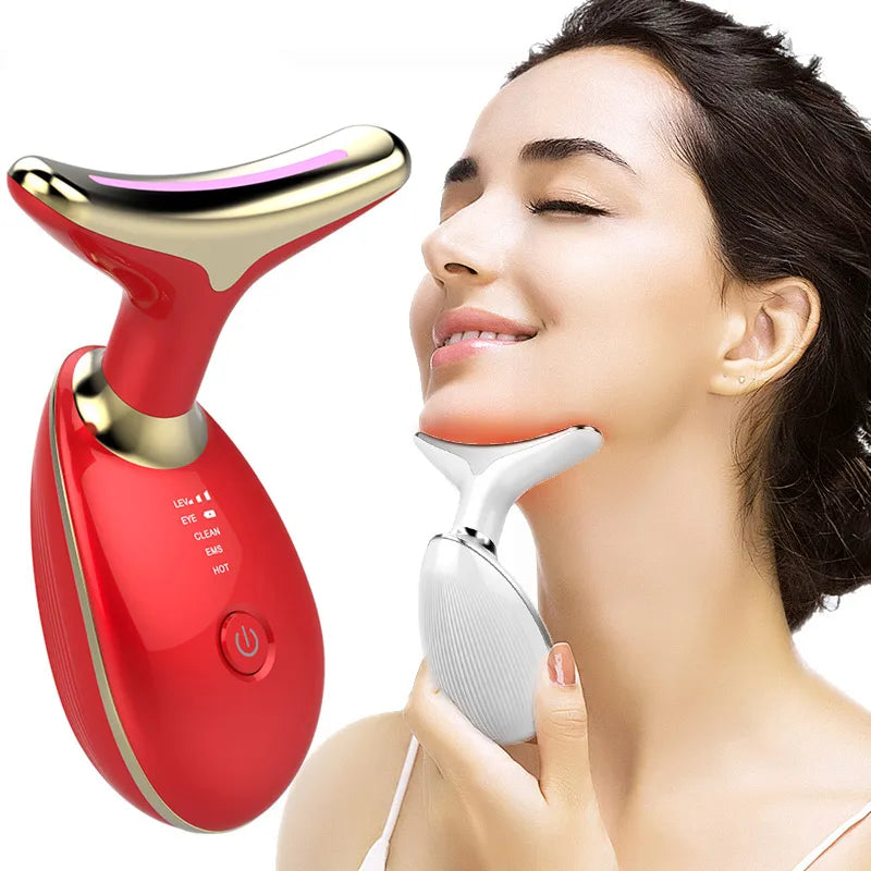 7-in-1 LED Wrinkle Remover & Face Lifting Massager